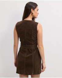 The Fated - Corina Suede Mini Dress