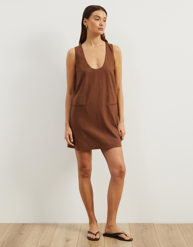 Atmos&Here - Luna Linen Blend Mini Dress
