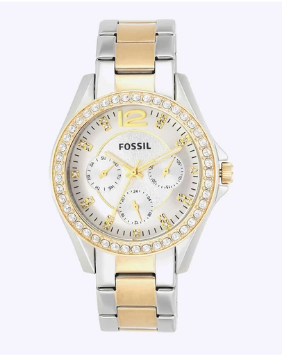 Fossil - Riley Two Tone Analogue Watch