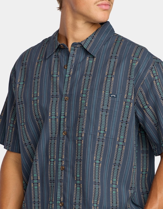 Billabong - Mens Sundays Jaquard Short Sleeve Shirt