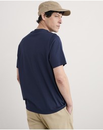 Seasalt - Seasalt Cornwall Navy Midwatch Organic Cotton T-Shirt