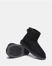 EVERAU - Australian Shepherd Ugg Mini Classic Sheepskin Upper UGG Boots