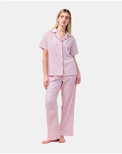 Gingerlilly - Lisa Stripe Long Pant PJ Set