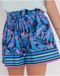 ALEXANDRA - Trene Shorts Navy Floral Print