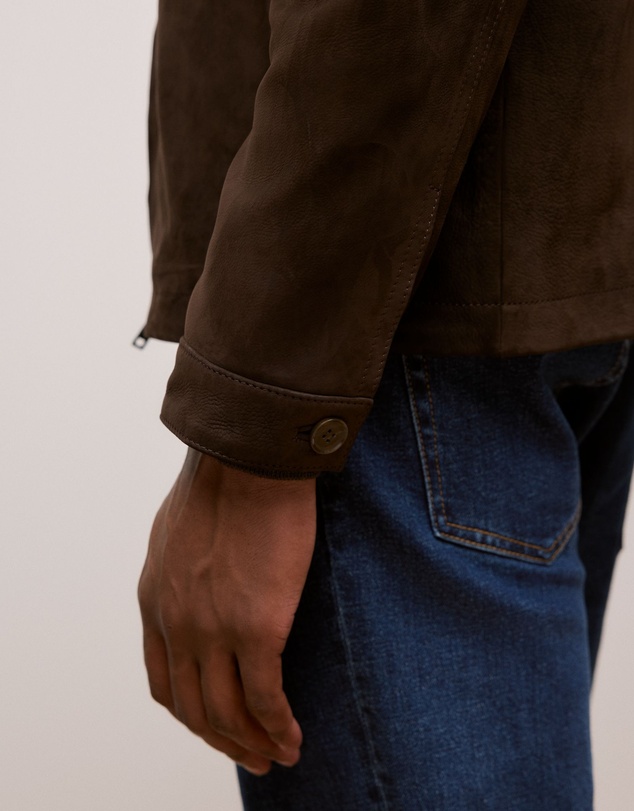 Trenery - Suede Jacket in Coffee Bean