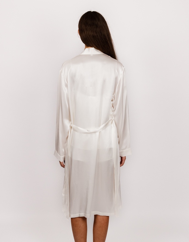 SILK MAGNOLIA - Silk Robe Dressing Gown