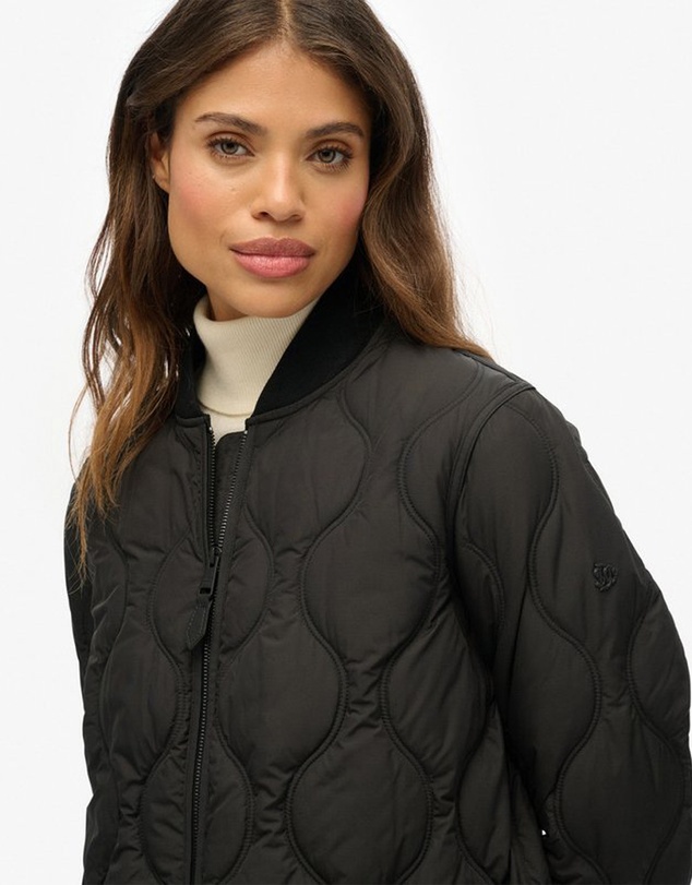 Superdry - Long Quilted Liner Jacket