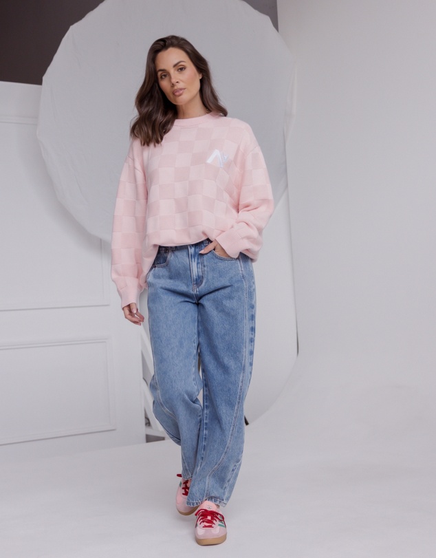 ALEXANDRA - Catier Knit Jumper Light Pink