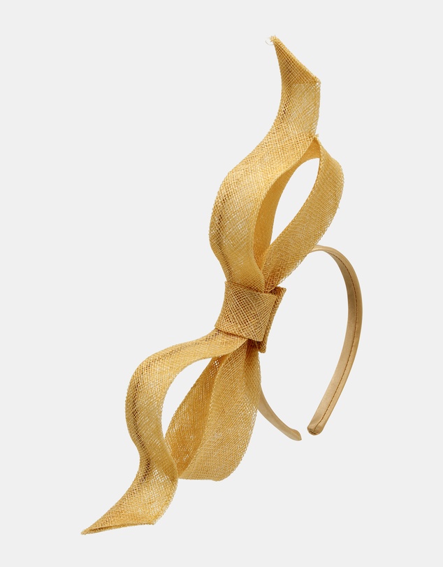 Morgan & Taylor - Sutton Fascinator in Butter Yellow