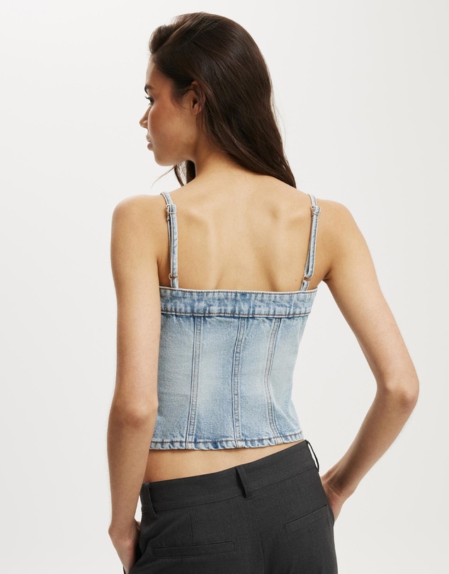 Cotton On - Denim Button Top