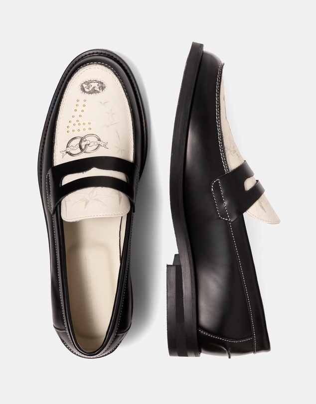Duke + Dexter - Wilde Midnight Chateau Sketch Penny Loafers