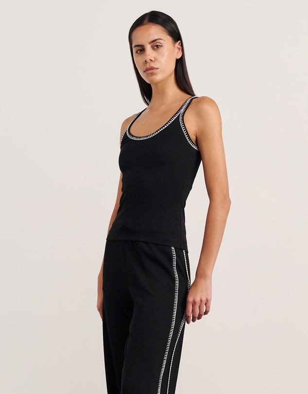 Jag - Celina Blanket Stitch Tank