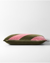 Aura Home - Velvet Stripe Cushion