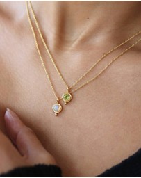 Ottoman Hands - August Birthstone Pendant Necklace