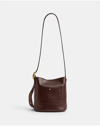 Coach - Natural Grain Leather Bleecker Bucket Bag 21