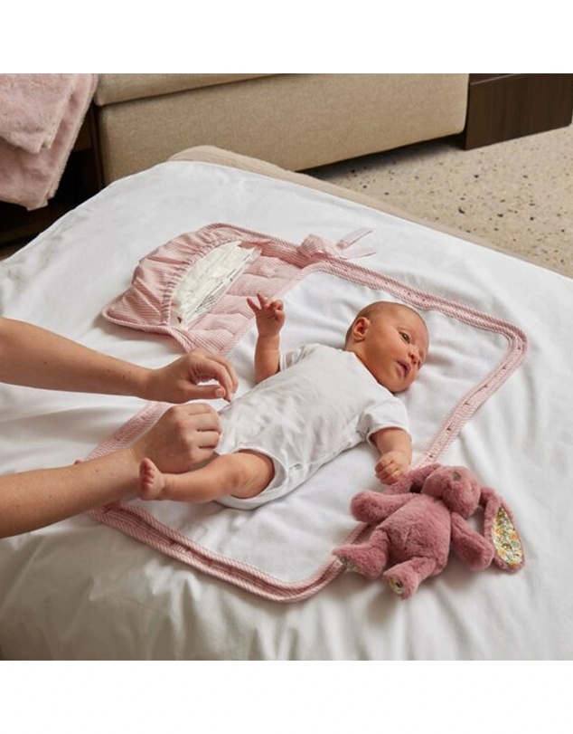 Jiggle and Giggle - Floral Raspberry Bunny Rattle Small