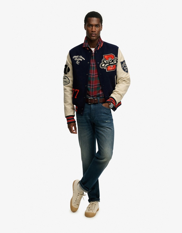 Superdry - College Patched Varsity Jacket