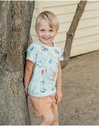 Fox & Finch - Surfs Up Print Tee - Kids