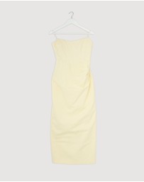 Revibe - Repaired Shona Joy Lani Strapless Corset Maxi Dress - AU 12