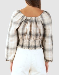 Amelius - Sydney Check Long Sleeve Top