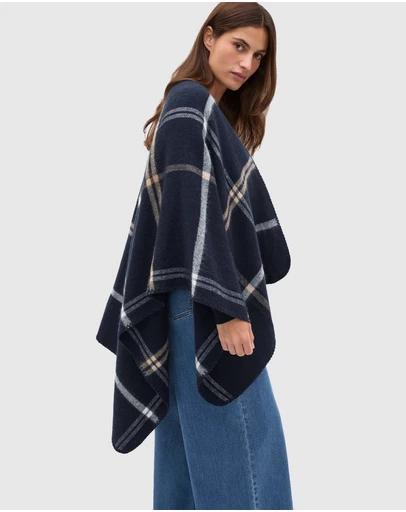 Seed Heritage - Check Poncho