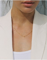 Kirstin Ash - I Outline Initial Necklace