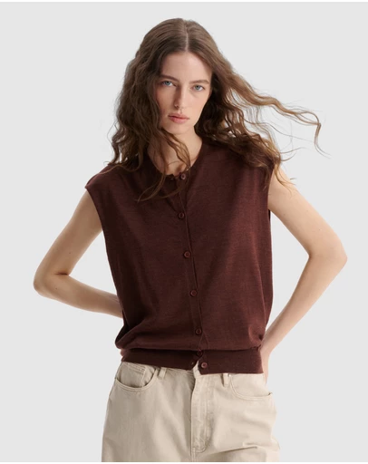 Morrison - River Knit Button Vest