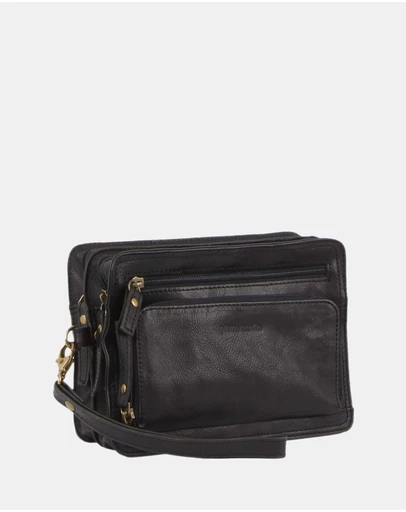 Pierre Cardin - Pierre Cardin Rustic Leather Organiser Bag
