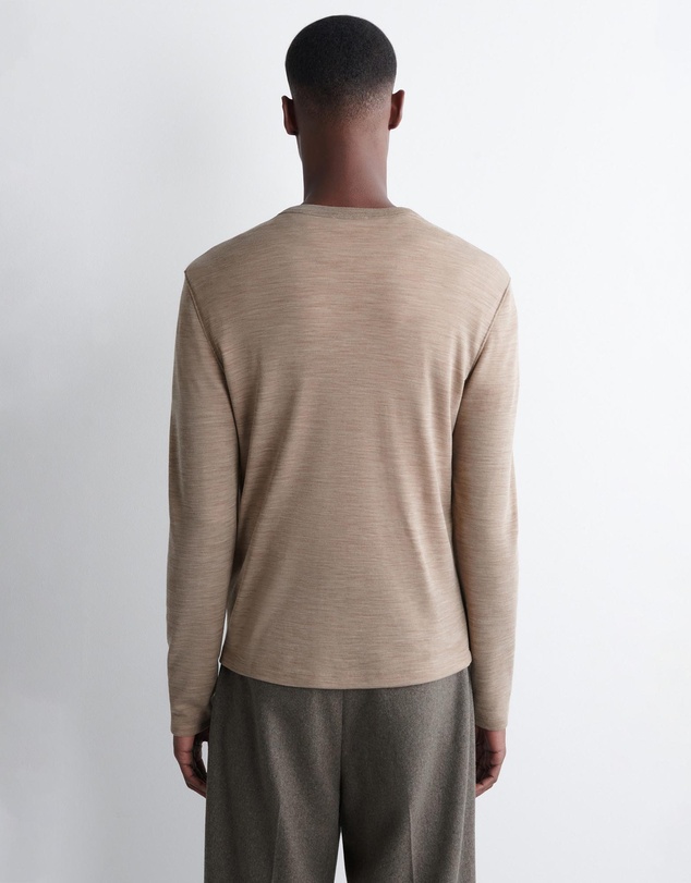 COS - Wool-Blend Henley Top