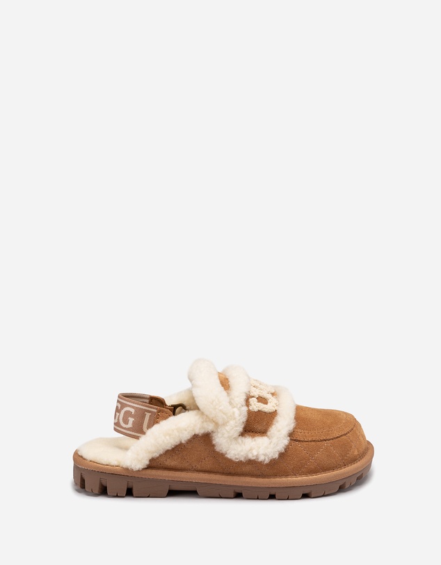 Ozwear Connection Uggs - UGG Violet Matelassé Shearling Slipper (Elastic Logo, Detachable Feature)