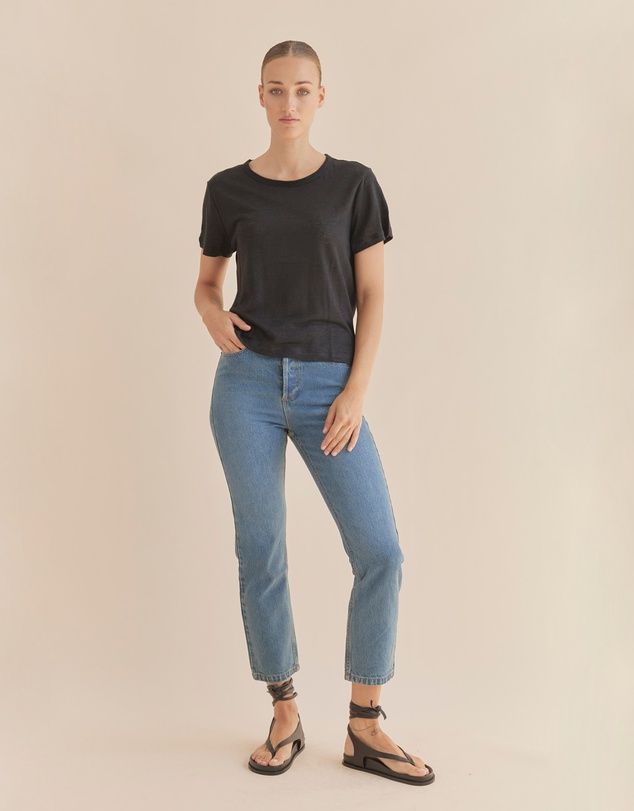 Amelius - Coogee Linen Crew Neck Tee