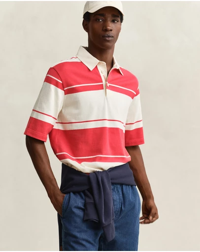 Gant - Striped Short Sleeve Rugger
