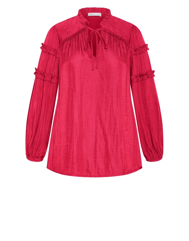 City Chic - Drama Queen Long Sleeve Shirt