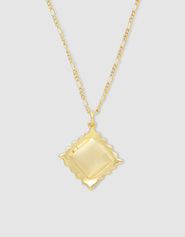 Wanderlust + Co - Ravioli Gold Necklace