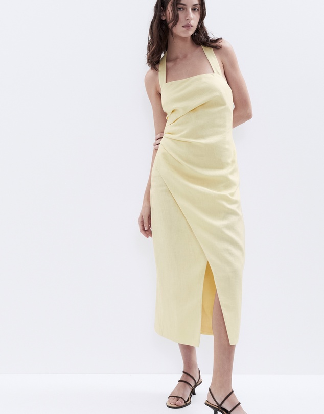 UNISON - Linen Halter Dress
