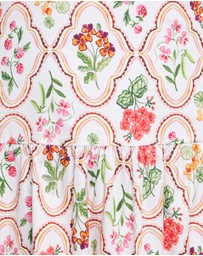 Petal & Pup - Botanique Midi Dress - Coral Wildflower