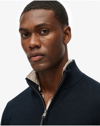 Superdry - Slim Fit Essentials Cotton Half Zip
