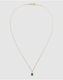 Elli Jewelry - Necklace Crystal Drop 925 Sterling Silver Gold-Plated