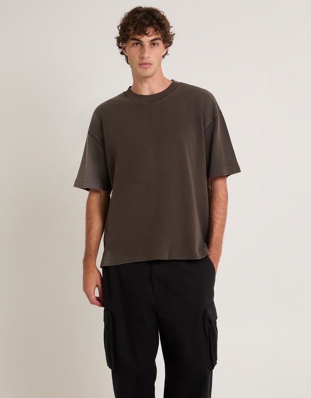 Black Noise White Rain - Eternity Waffle T-Shirt