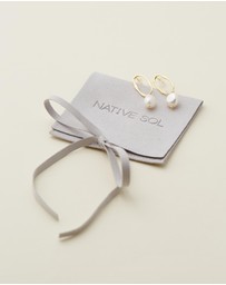 Native Sol - Nola Drop Pearl Earrings