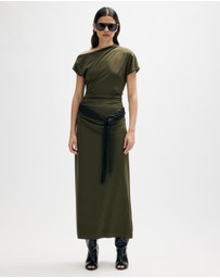 Minima Esenciales - Ise Macrame Belt Maxi Dress