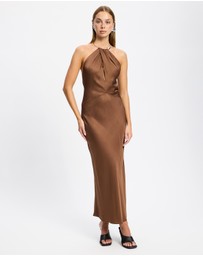 & Other Stories - Draped Satin Maxi Dress