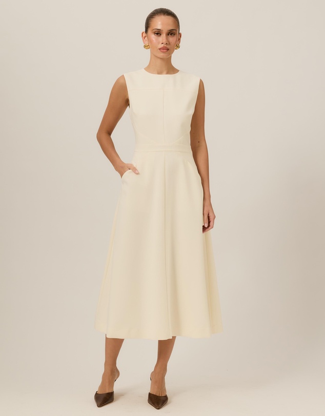 Tussah - Nora Suiting A-Line Midi Dress
