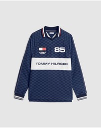 Tommy Hilfiger - Geometric Flag Print LS Rugby Shirt