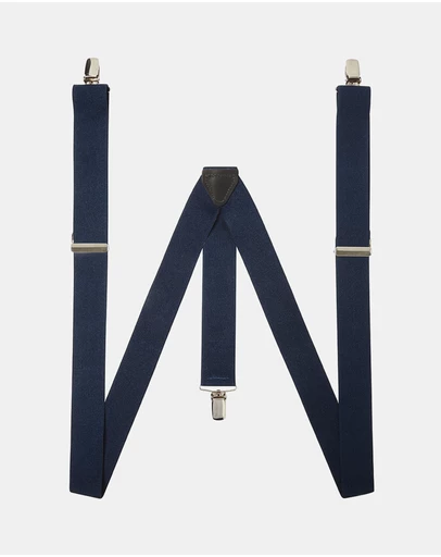 Buckle - Australian Made Plain Y Back Braces. 35mm width.