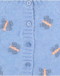 Fox & Finch - Wild Garden Hand Embroidered Cardigan - Babies