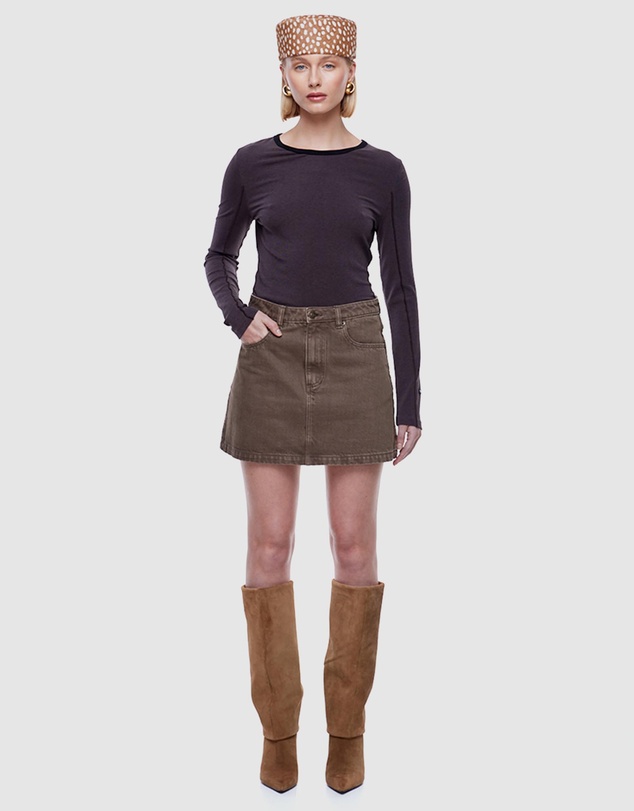 ENA PELLY - Stella Denim Mini Skirt