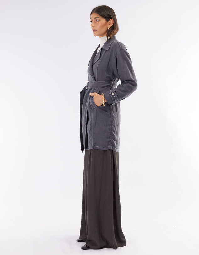 Amelius - Elvie Linen Trench Jacket