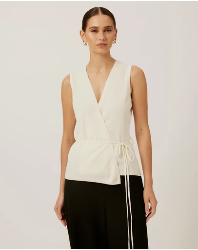 Tussah - Wrap Knit Top