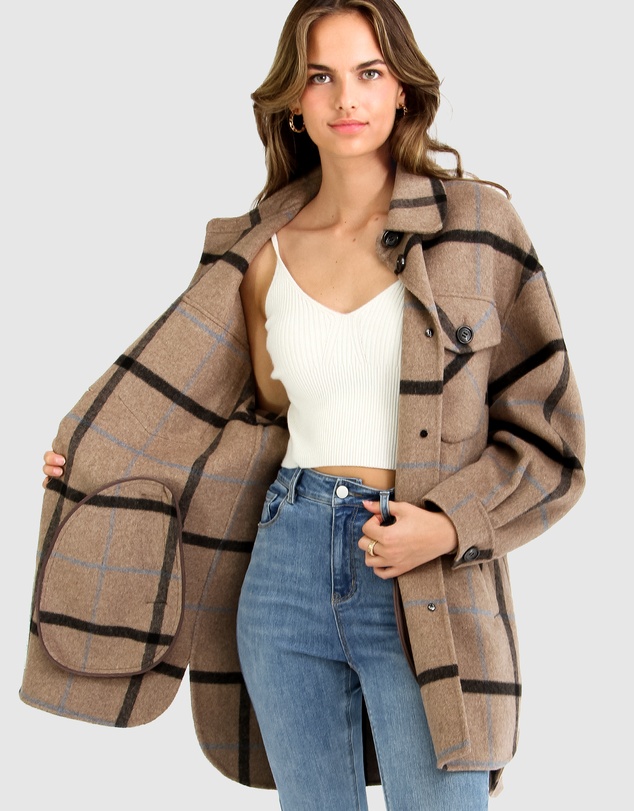 Belle & Bloom - River’s Edge Plaid Shacket